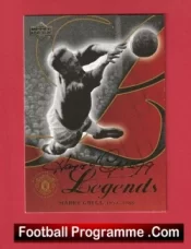 Manchester United Harry Gregg Autographed Signed Football Card Man Utd