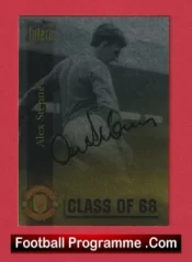 Manchester United Alex Stepney Autograph Signed Football Card Man Utd