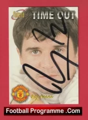 Manchester United Roy Keane Autographed Signed Football Card Man Utd