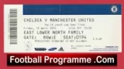 Chelsea v Manchester United 2012 – Ticket Youth Cup Semi Final