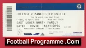 Chelsea v Manchester United 2012 – Ticket Youth Cup Semi Final