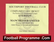 Everton v Manchester United 2015 – at Southport Under 21