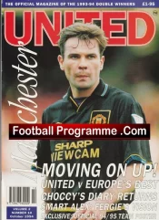 Manchester United Magazine Multi Signed Ferguson Beckham Hughes Plus 1994