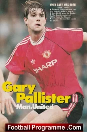  ✅Manchester United Gary Pallister Autograph Signed Man Utd Footballer Manchester United Gary Pallister Autograph Signed Picture Football Programme .COM Football Programmes Memorabilia Football Programme .COM Football Programmes Memorabilia