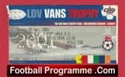 Brentford v Port Vale 2001 – League Trophy Cup Final Ticket Wales