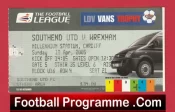 Southend United v Wrexham 2005 – League Trophy Cup Final Ticket