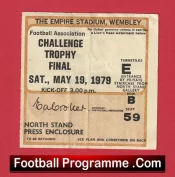 Stafford Rangers v Kettering Town 1979 – Challenge Trophy Cup Final Ticket Wembley