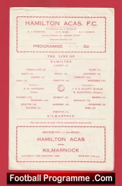 Hamilton Academical v Kilmarnock 1964 – Scotland