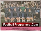 Portsmouth Football Club Multi Autographed Signed Team Picture 1968 – 1969