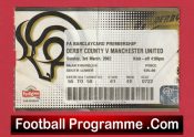 Derby County v Manchester United 2002 – Football Ticket