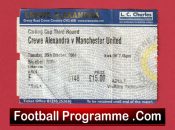 Crewe Alexandra v Manchester United 2004 – Football Ticket