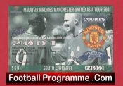 Singapore X1 v Manchester United 2001 – Football Ticket Asia Tour