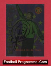 Manchester United Raimond Van De Gouw Autograph Signed Football Card Man Utd