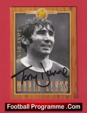 Manchester United Tony Dunne Autographed Signed Football Card Man Utd
