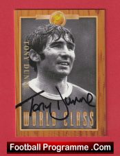 Manchester United Tony Dunne Autographed Signed Football Card Man Utd