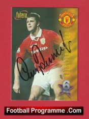 Manchester United Gary Pallister Autographed Signed Football Card Man Utd