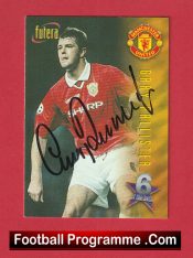 Manchester United Gary Pallister Autographed Signed Football Card Man Utd