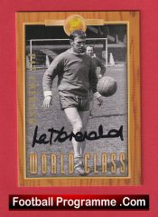 Manchester United Pat Crerand Autograph Signed Football Card Man Utd