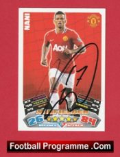 Manchester United Nani Autographed Signed Football Card Man Utd