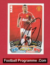 Manchester United Nani Autographed Signed Football Card Man Utd