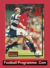 Manchester United Steve Bruce Autographed Signed Football Card Man Utd