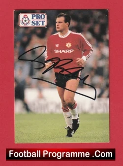 Manchester United Clayton Blackmore Autograph Signed Football Card Man Utd