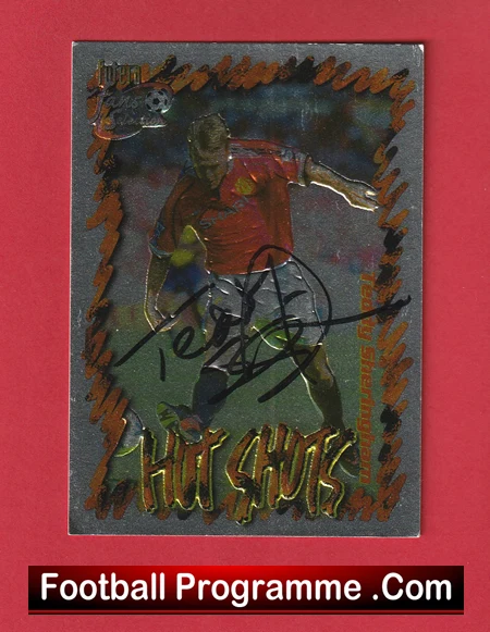 Manchester United Teddy Sheringham Autograph Signed Football Card Man Utd - Image 2