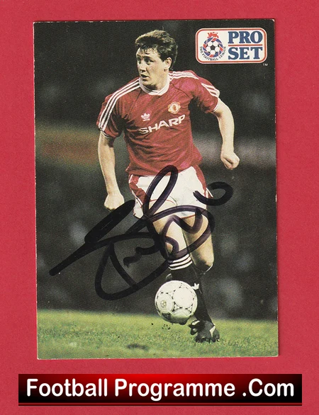 Manchester United Steve Bruce Autographed Signed Football Card Man Utd - Image 2