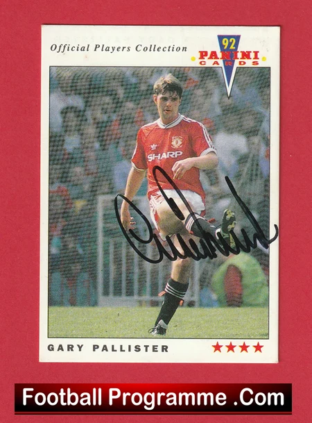 Manchester United Gary Pallister Autographed Signed Football Card Man Utd - Image 2