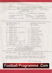 Manchester City v Manchester United 1974 – Reserves Match 1970s