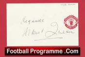 Manchester United Albert Quixall Autograph Signed Man Utd