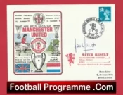 Manchester United Lou Macari Autographed Signed FDC v EC Ajax 1977