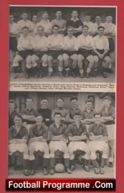 Manchester United Duncan Edwards + Roger Byrne Autograph Signed 1956