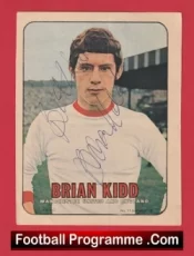 Manchester United Brian Kidd Signed Magazine Picture Man Utd