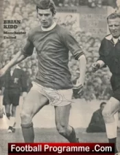 Manchester United Brian Kidd Signed Magazine Picture Man Utd