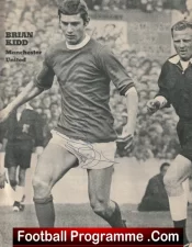 Manchester United Brian Kidd Signed Magazine Picture Man Utd