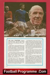 Manchester United Matt Busby + Nobby Stiles Autograph Signed Man Utd 1969