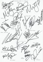Northampton Town Football Club Multi Autographed Signed Team 2004 2005