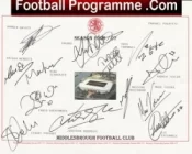 Middlesbrough Football Club Multi Autographed Signed Team 2006 2007