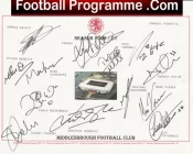 Middlesbrough Football Club Multi Autographed Signed Team 2006 2007