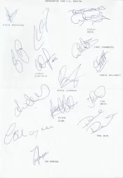 Northampton Town Football Club Multi Autographed Signed Team 2003 2004