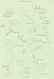 Darlington Football Club Multi Autographed Signed Team 1993