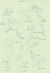 Darlington Football Club Multi Autographed Signed Team 1993