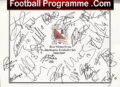 Darlington Football Club Multi Autographed Signed Team 2006 2007