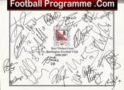 Darlington Football Club Multi Autographed Signed Team 2006 2007