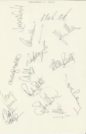 Middlesbrough Football Club Multi Autographed Signed Team 1993 1994