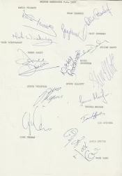 Bolton Wanderers Football Club Multi Autographed Signed Team 1987