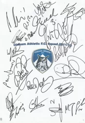 Oldham Athletic Football Club Multi Autographed Signed Team 2011 2012