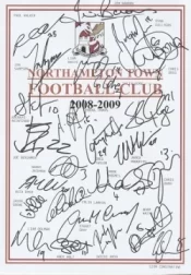 Northampton Town Football Club Multi Autographed Signed Team 2008 2009