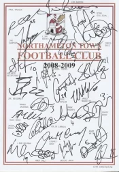 Northampton Town Football Club Multi Autographed Signed Team 2008 2009
